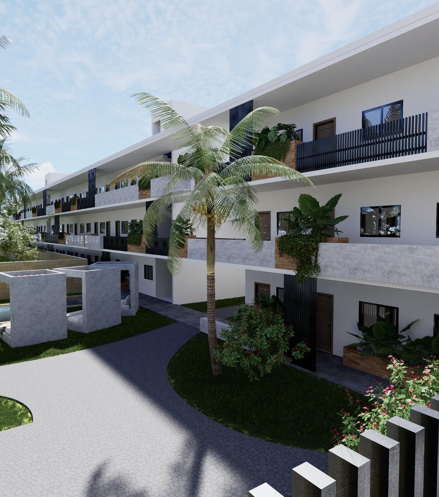 Visualización del proyecto residencial proyectado en Punta Cana.
